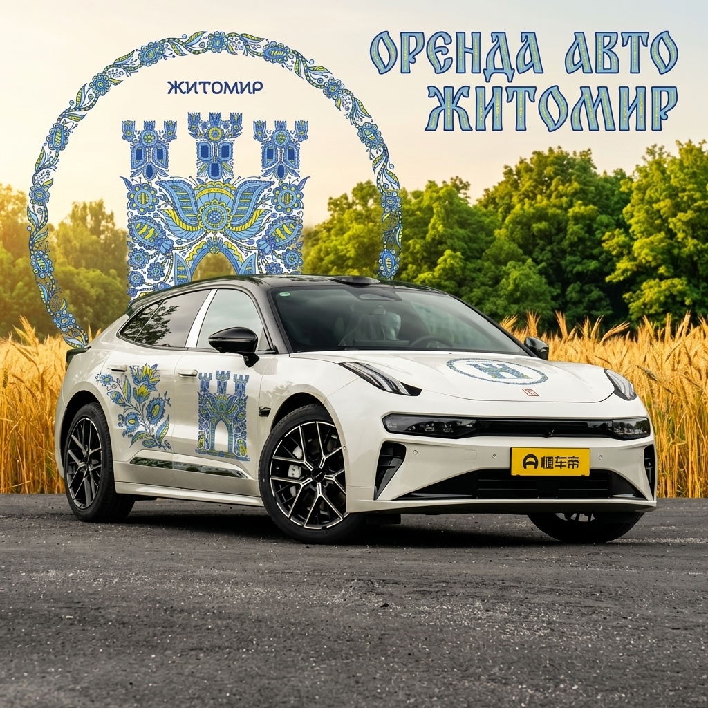 Оренда авто в Житомирі - мальовнича композиція з автомобілем
